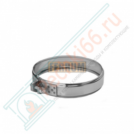 Хомут обжимной (НЕРЖ-430/0,5) d-130 (Феррум)