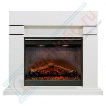 Каминокомплект Lindos - Белый (Высота 985мм) с очагом Symphony 26'' DF2608-INT