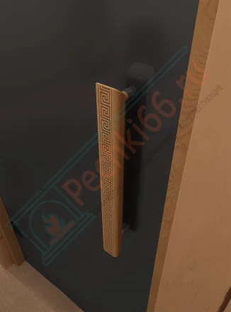 Стеклянная дверь для сауны и бани "Фаворит графит матовый" 180х70 по коробке (DoorWood)