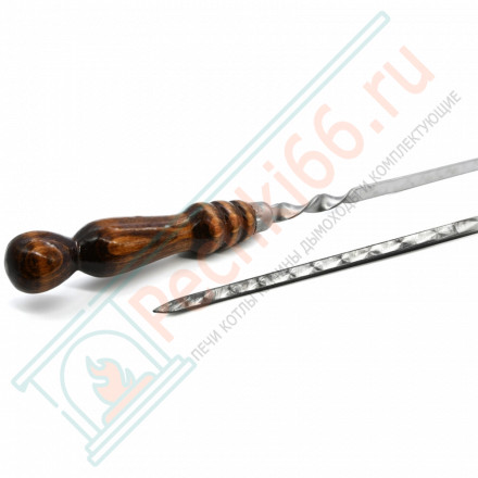 Набор шампуров L=45 см, с деревянной ручкой, 10 шт