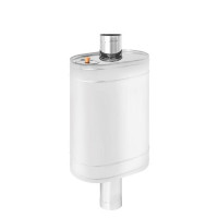 Бак на трубе овальный (НЕРЖ-439/0,8мм) 80 л, d-115 (Россия)