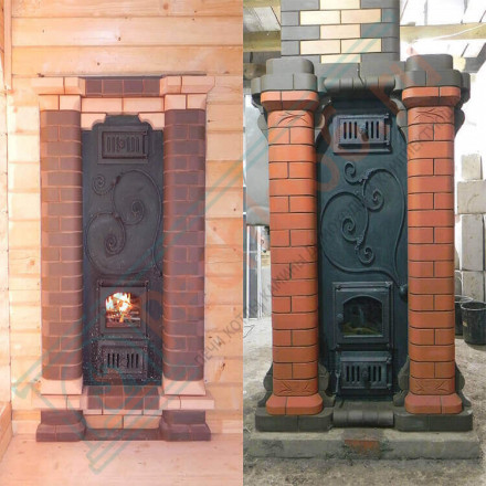 Печь для бани № 03РМ1 с конвекционным подогревом предбанника (Тройка)