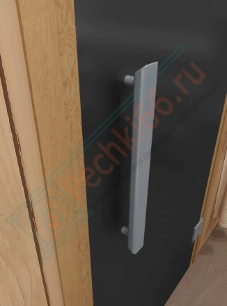 Стеклянная дверь для сауны и бани "Фаворит графит матовый" 200х70 по коробке (DoorWood)