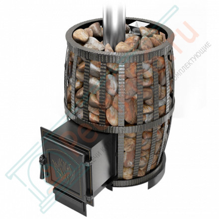 Чугунная банная печь Легенда Русский пар ковка 24 (271) (Везувий)