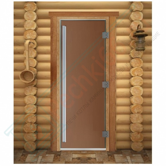 Дверь для бани и сауны Престиж бронза матовая, 200х70 по коробке (DoorWood) в Ростове-на-Дону
