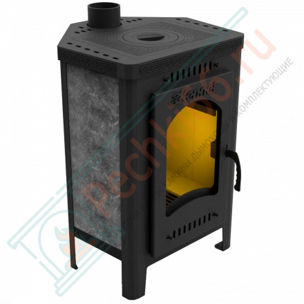 Печь-камин Гермес с плитой угловой (Kennet)