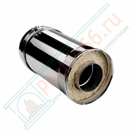 Сэндвич труба V50R с изол L=250 (AISI-321/0,8-AISI-304/0,5) d-180/280 (Вулкан-Cerablanket)