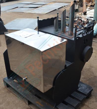 Печь для бани Горыныч 3 (ЗК) со стеклом, под бак 100 л (ТермоСфера)