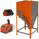 Пеллетная горелка 42 Комфорт (горелка+пу+механизм+напольный бункер) (Теплодар)