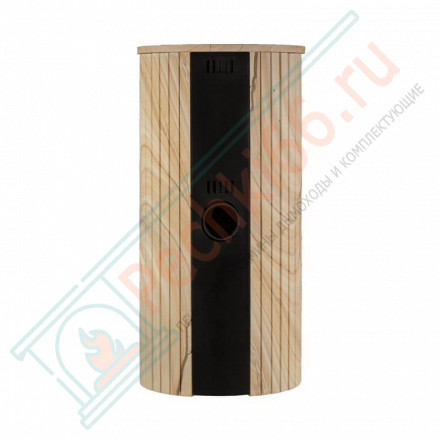 Печь-камин Лада в облицовке Ламель - Окаменевшее дерево (Ферингер) до 150 м3