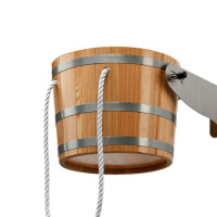 Обливное ведро Перевертыш 14,5 л, порода дерева лиственница (Blumenberg)