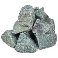 Камень для бани Жадеит колотый средний, м/р Хакасия (ведро), 20 кг (Хакасинтерсервис)
