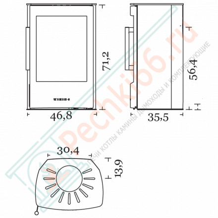 Печь настенная Miro 2 (Wiking)