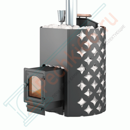 Чугунная банная печь Etna 24 ДТ- 4С Закрытая каменка (Этна)