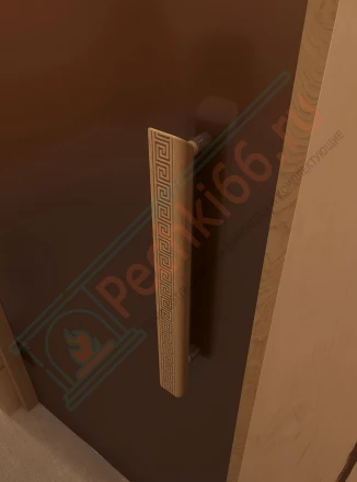 Стеклянная дверь для сауны и бани "Фаворит бронза матовая" 1900х700 по коробке (DoorWood)