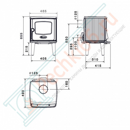 Чугунная печь 325CB (Dovre)