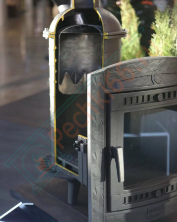 Печь для бани Атмосфера L+, усиленная каменка, ламели «Жадеит» (ProMetall)