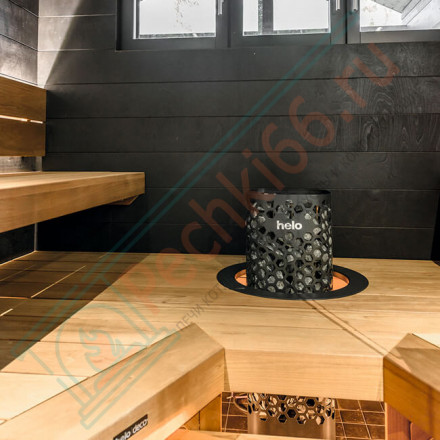 Печь для бани и сауны Himalaya 105 (пульт Pure в комплекте; 10,5 кВт; цвет сталь; 100 кг камней)