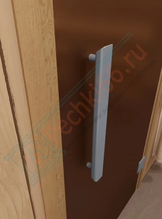 Стеклянная дверь для сауны и бани "Фаворит бронза матовая" 2000х700 по коробке (DoorWood)