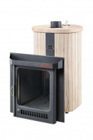 Дровяная банная печь Малютка ПФ "Окаменевшее дерево наборный" (Ферингер)