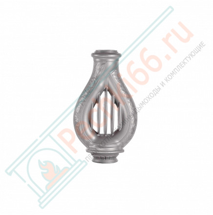 Дымоход конвектор d-130М-115М «Лира» серый (ProMetall)