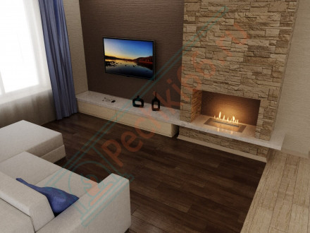 Биокамин автоматический 800 RC INOX (Good Fire)