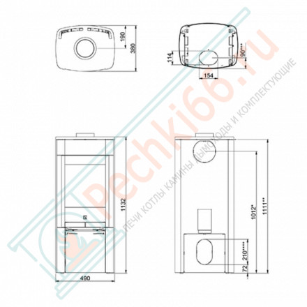 Печь-камин Scan 65-1 (Scan)