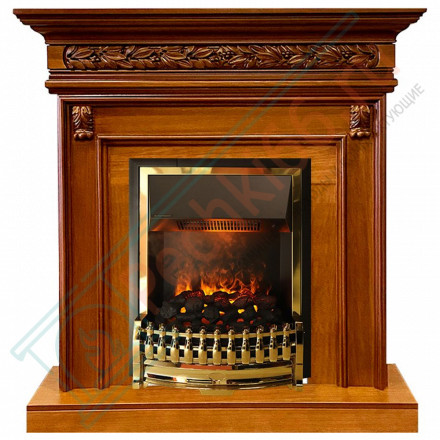 Каминокомплект Valletta - Орех с очагом Atherton