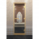 Стеклянная дверь DoorWood «Хамам Прозрачная» в золотом профиле 2000х800 (по коробке) Стеклянная дверь DoorWood «Хамам Прозрачная» в золотом профиле 2000х800 (по коробке)