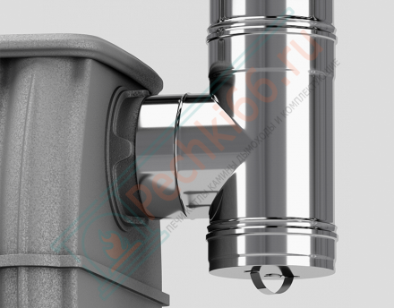 Чугунная печь Бахта, серый (ProMetall)