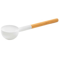 Черпак алюминиевый с бамбуковой ручкой Kauha 2, белый (Kolo)