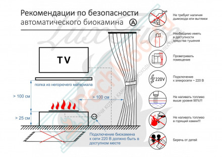 Биокамин автоматический 1500 RC INOX (Good Fire)