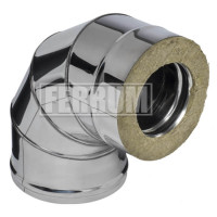 Сэндвич колено 90° (НЕРЖ-430/0,8-ОЦИНК/0,5) d-150/210 (Ferrum HF-Z) Сэндвич колено 90° (НЕРЖ-430/0,8-ОЦИНК/0,5) d-150/210 (Ferrum HF-Z)