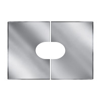 Фланец разрезной 33/45º без изол 780х1040 на трубу V50R (AISI-304/0,5) d-180/280 (Вулкан)