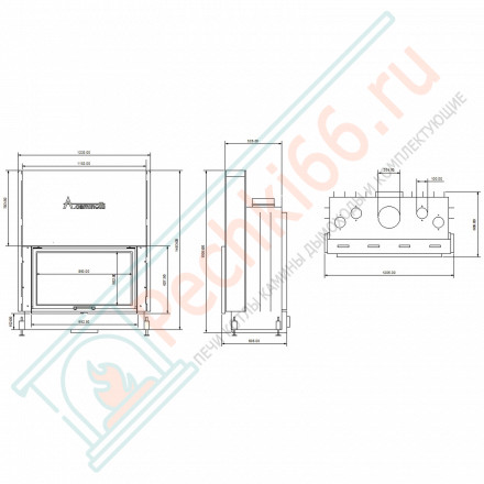 Каминная топка Flat 90/50 (A.caminetti)