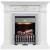 Электрический каминокомплект Verona - Белый дуб с очагом Danville Chrome FB2 (Dimplex)