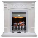 Электрический каминокомплект Sorrento угловой - Белый дуб с очагом Danville Chrome FB2