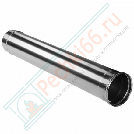 Труба прямая L=1000 без изол (НЕРЖ-321/0,8) d-120 (Дымок-Lux)