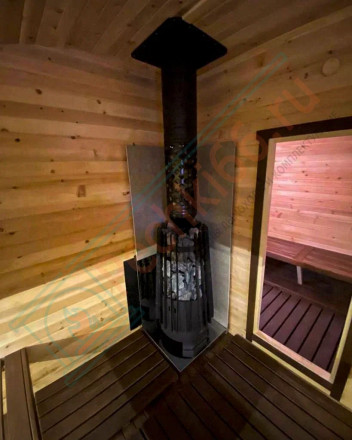Дровяная банная печь Grill'D Cometa 180 Vega Long Window Max
