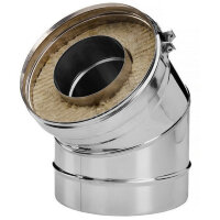 Отвод 15° V50R с изол (AISI-321/0,8-AISI-304/0,5) d-300/400 (Вулкан-Cerablanket)