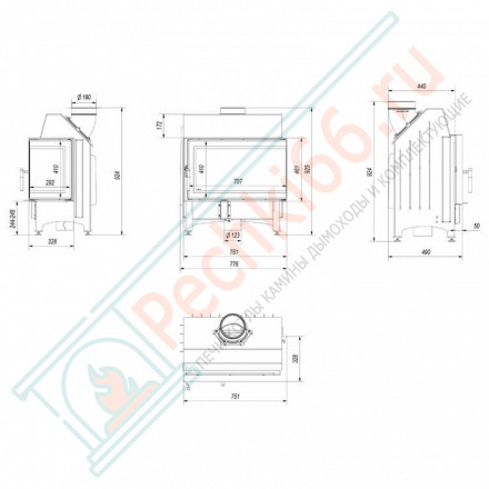 Стальная топка Zibi/P/BS/DECO (Kratki)