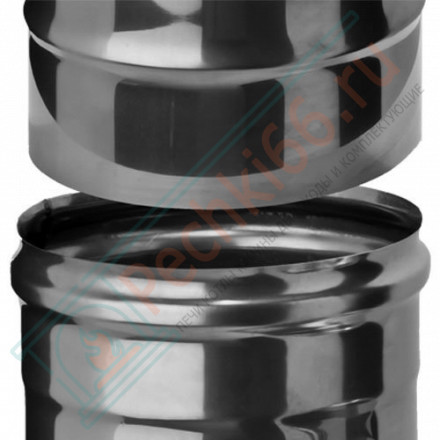 Сэндвич-отвод 45° (AISI-310S/0,8-AISI-304/0,5) d-120/220 (Craft HT)