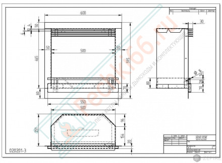 Вставка каминная STANDART зеркальный (ZeFire)