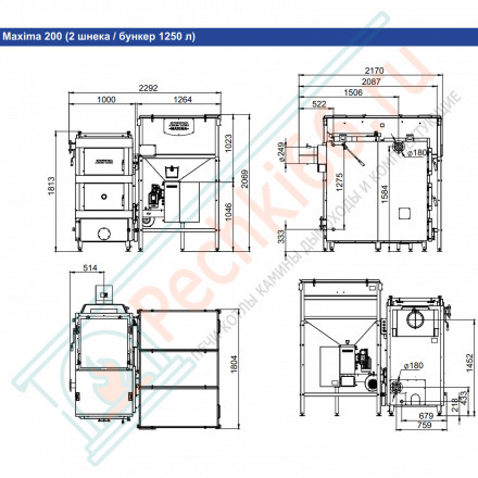 Котел универсальный Maxima 200 (Zota) 200 кВт