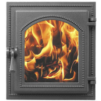 Дверца каминная чугунная 270, антрацит (Везувий) Дверца каминная чугунная 270, антрацит (Везувий)