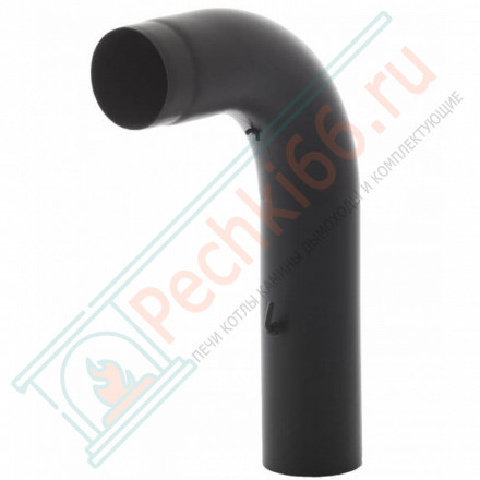 Модуль подключения 90° черный, бесшовный, с шибером и ревизией d-150 (Darco)