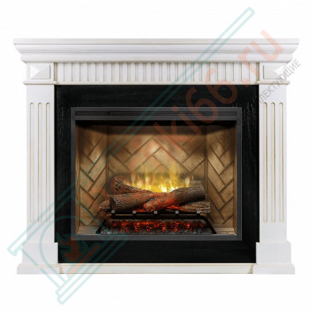 Каминокомплект America - Белый дуб с патиной с электроочагом Revillusion RBF30