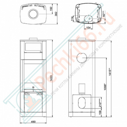 Печь-камин Scan 65-6 (Scan)