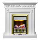 Каминокомплект Valletta - Белый (Ширина 1040 мм) с очагом Danville Antique Brass FB2 Каминокомплект Valletta - Белый (Ширина 1040 мм) с очагом Danville Antique Brass FB2