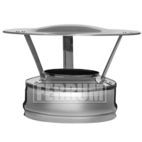 Оголовок для сэндвич дымохода (НЕРЖ-430/0,5-НЕРЖ-430/0,5) d-80/160 (Ferrum GS)